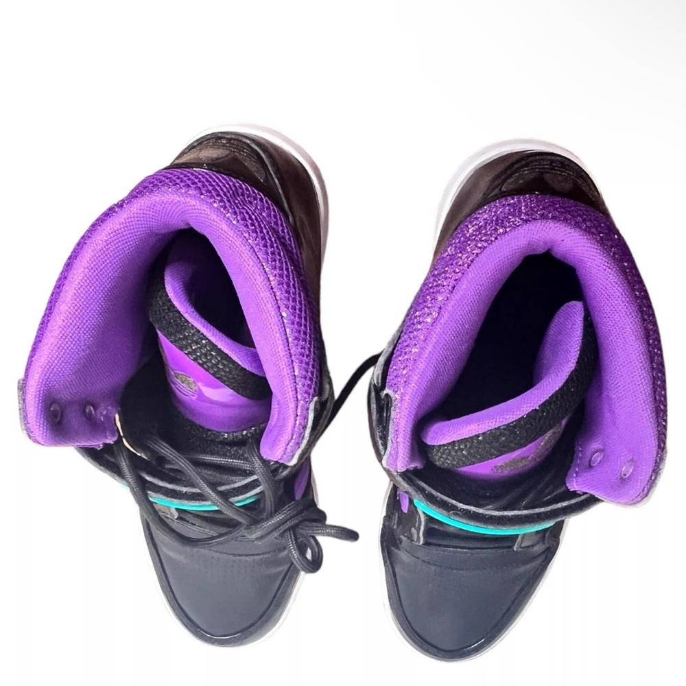 Adidas Originals AR 2.0 Black/Purple High Top Woman’s Sneakers Shoes Sz 9 - Picture 10 of 11
